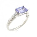 PT タンザナイト リング 1.00CT