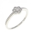 PT フラワー ダイヤモンド リング 0.16CT