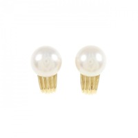 ブルガリ アコヤパール ピアス 9.8mm