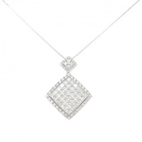K18WG ダイヤモンド ネックレス 3.00CT