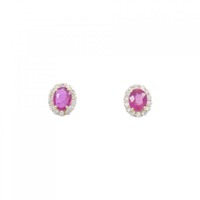 K18YG ルビー ピアス 0.55CT