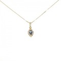 K18YG サファイヤ ネックレス 0.24CT
