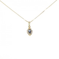 K18YG サファイヤ ネックレス 0.24CT