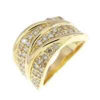 K18YG ダイヤモンド リング 1.0CT