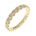 K18YG フルエタニティ ダイヤモンド リング 1.0CT