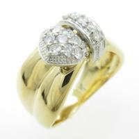 K18YG／PT ダイヤモンドリング30％引き