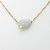 K18YG／PT ダイヤモンドネックレス