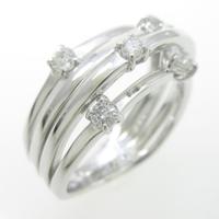 K18WG ダイヤモンドリング