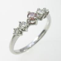プラチナダイヤモンドリング 0．083ct・FDP・SI1