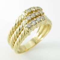 K18YG ダイヤモンドリング20％引き