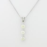 K18WG ダイヤモンドネックレス30％引き