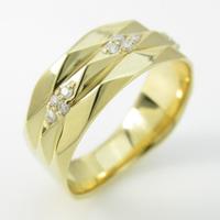 K18YG ダイヤモンドリング