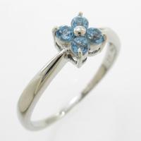 PT フラワー ブルートパーズリング20％引き