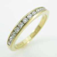 ティファニー ハーフサークル チャネルセッティング リング