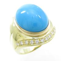 K18YG トルコイシリング10％引き