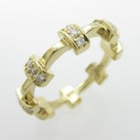 K18YG ダイヤモンドリング