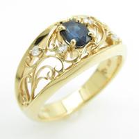 K18YG サファイヤリング