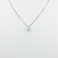 【リメイク】プラチナダイヤモンドネックレス 0．728ct・H・SI1・GOOD