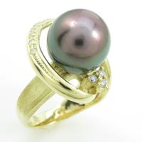 K18YG クロチョウパールリング20％引き