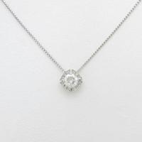 プラチナダイヤモンドネックレス 0．418ct・F・SI2・GOOD