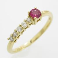 K18YG ルビーリング20％引き