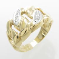 K18YG／PT ダイヤモンドリング