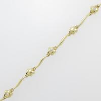 K18YG フラワー ダイヤモンドブレスレット20％引き