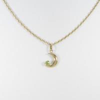 K18YG／750YG ムーン ペリドットネックレス30％引き
