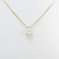 【リメイク】K18YG ダイヤモンドネックレス 1．040ct・M・SI2・GOOD20％引き