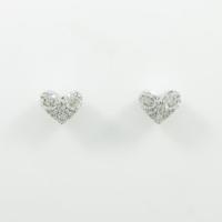 ポンテヴェキオ ハート ダイヤモンドピアス