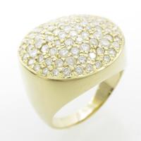 K18YG パヴェ ダイヤモンドリング