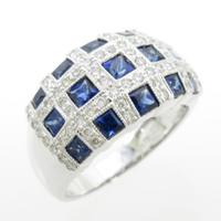 K18WG サファイヤリング