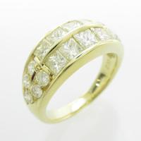 【ジュエリー在庫処分】K18YG ダイヤモンドリング