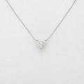 プラチナダイヤモンドネックレス 0．709ct・I・I1・ハートシェイプ20％引き