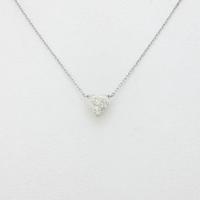 プラチナダイヤモンドネックレス 0．709ct・I・I1・ハートシェイプ20％引き