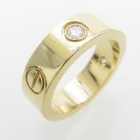 カルティエ ラブリング ハーフダイヤ リング