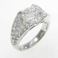 プラチナダイヤモンドリング 2．048ct・H・VS2・VERYGOOD