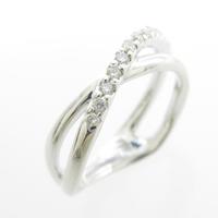 K18WG ダイヤモンドリング