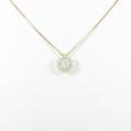 【新品】K18YG ダイヤモンドネックレス 0．281ct・H・SI2・VERYGOOD