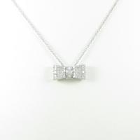 ポンテヴェキオ リボン ダイヤモンドネックレス