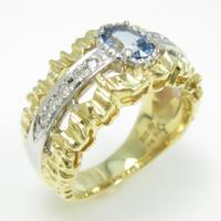 K18YG／K18WG サファイヤリング