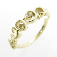 K18YG ダイヤモンドリング