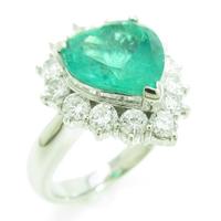 PT ハート エメラルドリング