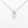 プラチナダイヤモンドネックレス 0．719ct・D・SI2・ペアシェイプ