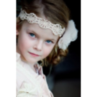 AW【Tea Princess】小粋な dusty pink crochet headband