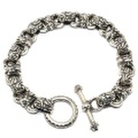 BWL(ビルウォールレザー) B-C43 Floral Link Bracelet フローラルリンクブレスレット