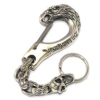 BWL(ビルウォールレザー)KC770 Custom Eagle Clip w/Good Luck skull カスタムキーチェーン