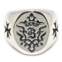 BWL(ビルウォールレザー)R372 B Crown w/Crosses 　Bクラウン　w/クロスイズ　リング