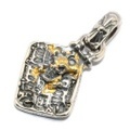 BWL(ビルウォールレザー)　Custom DogTag Graffiti Dog Tag w/Skull CB グラフィティードッグタグ/スカル＆CB