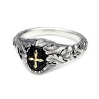 Bloody Mary（ブラッディマリー） BMR1150-sk-glass パージ リング w/K18クロス w/クリスタルガラス